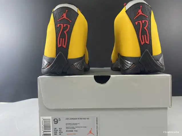 RETRO UNIVERSITY BQ3685-706 14 GOLD JORDAN AIR 0429